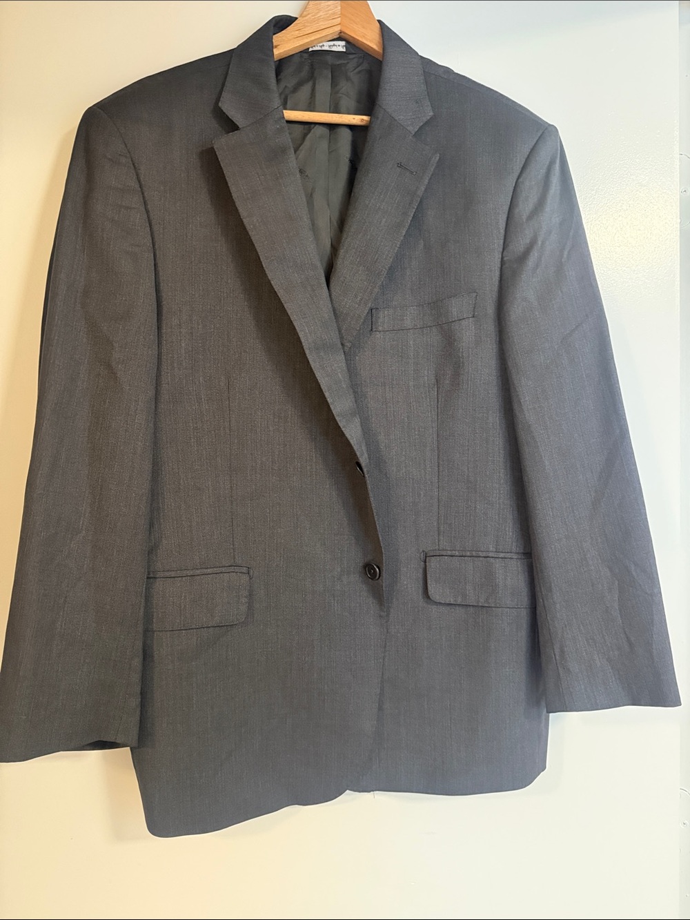 Ermenegildo Zegna Dark Gray Two-Button Wool Blazer